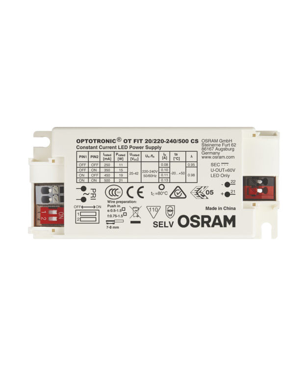DRIVER OSRAM FONTE OT FIT 20/220-240/500 CS G2