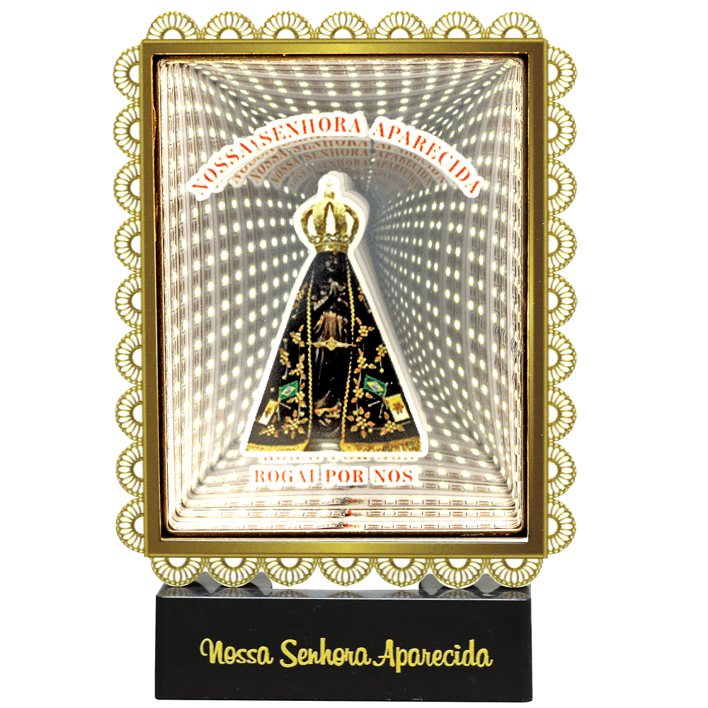 Luminária Abajur Led 3d Nossa Senhora Aparecida