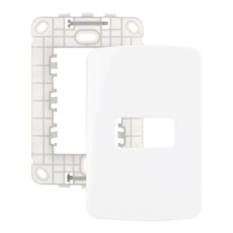 19430-CONJ-PLACA-4X2-1-POSTO-HORIZ-BR-COM-SUPORTE-B3 19430-CONJ-PLACA-4X2-1-POSTO-HORIZ-BR-COM-SUPORTE-B3