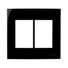 15908-PLACA-4X4-6-POSTOS-HORIZ-EBONY-SLEEK