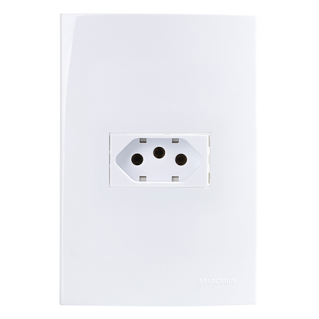 16003-20520201-SLEEK-BRANCO-TOMADA-2PT-20A-CJ 16003-20520201-SLEEK-BRANCO-TOMADA-2PT-20A-CJ