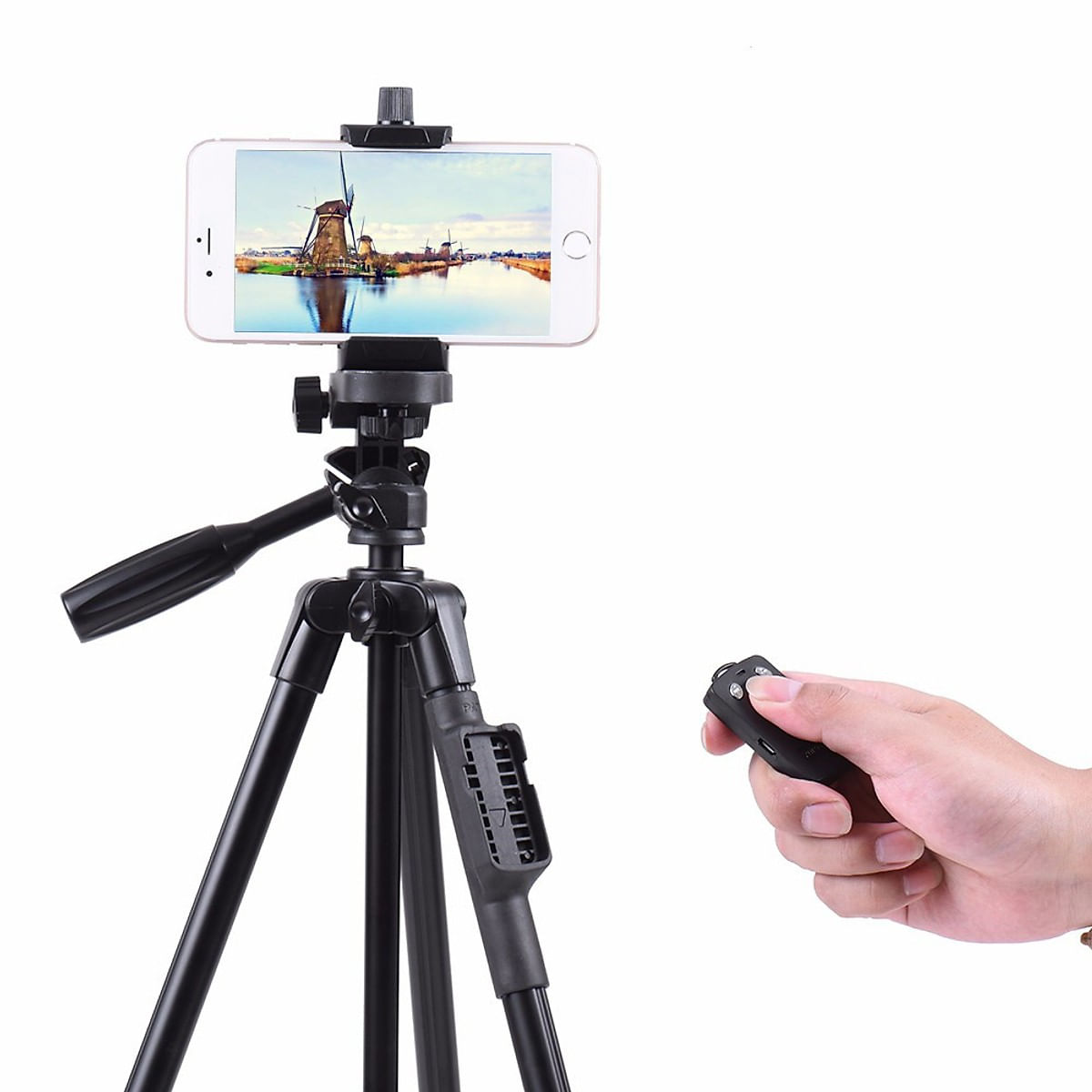 Tripé para Celular 360° Com Controle Remoto Bluetooth 1,18m
