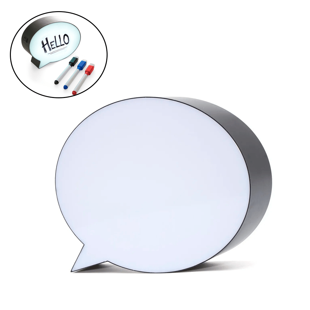 Letreiro Decorativo Quadro Led Light Box Enfeite Balão Fala