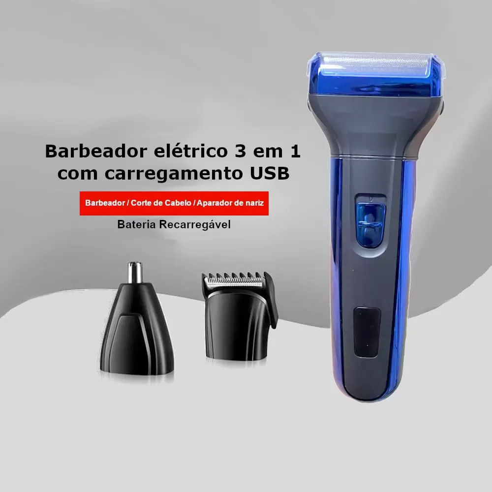 Corte de cabelo feminino com barbeador elétrico, vista traseira