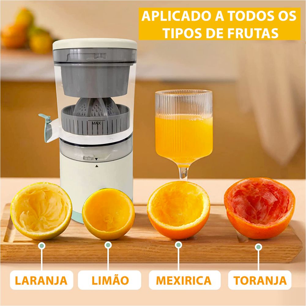 Espremedor Suco Laranja Limão Frutas Recarregável Portátil - BRDrop