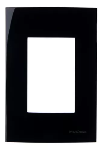 Placa 2x4 3 postos sleek ebony margirius